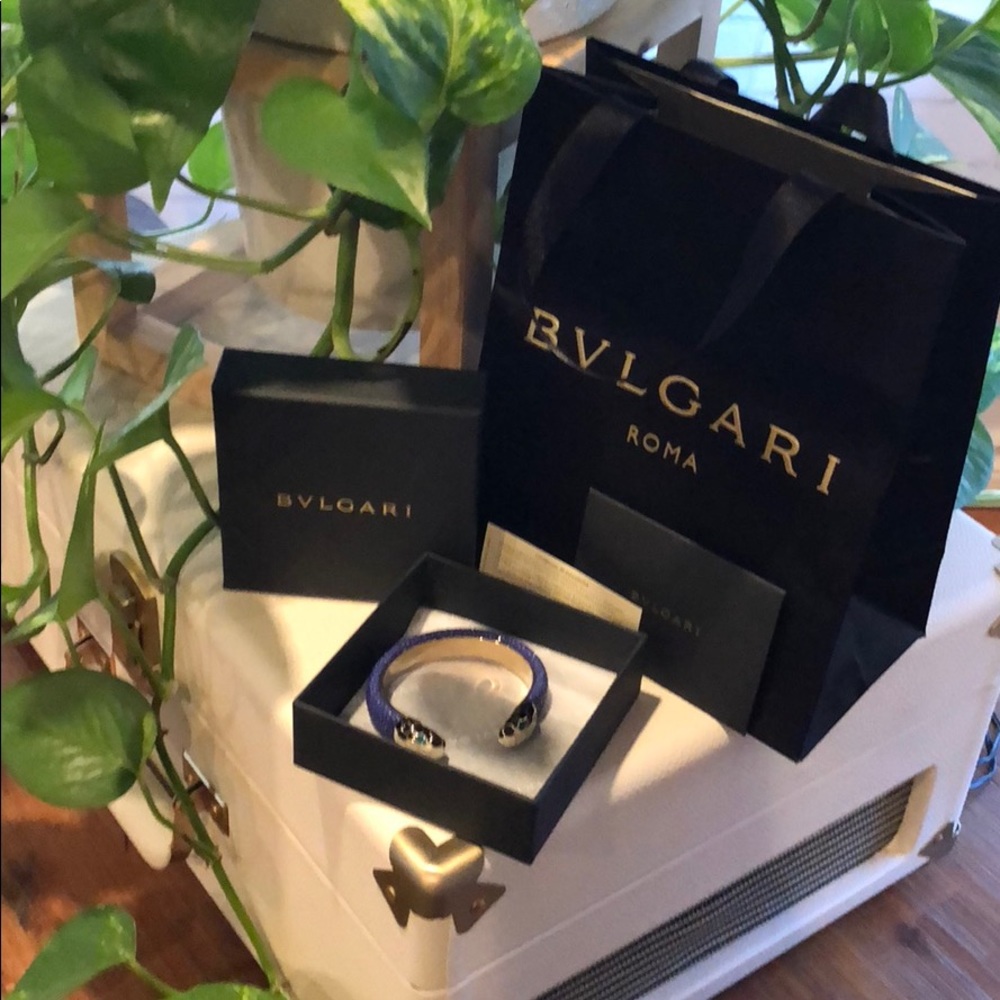 Bulgari Serpenti Contraire Cuff Bracelet 100% Auth